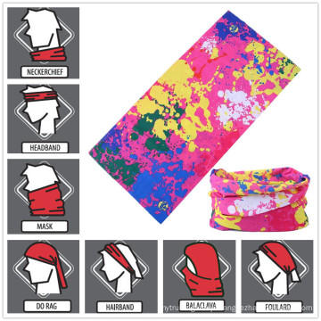 Custom Design Printed Multifunctional Seamless Style Bandana Headwear